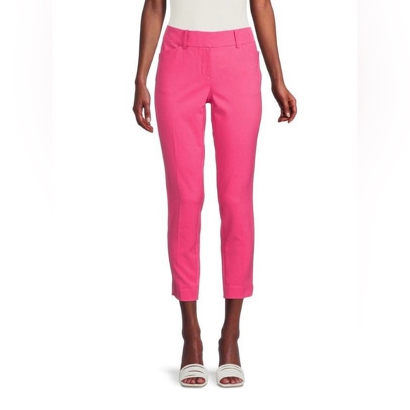 TOMMY HILFIGER-NWT Women's Pink Cropped Trousers - Picture 1 of 14